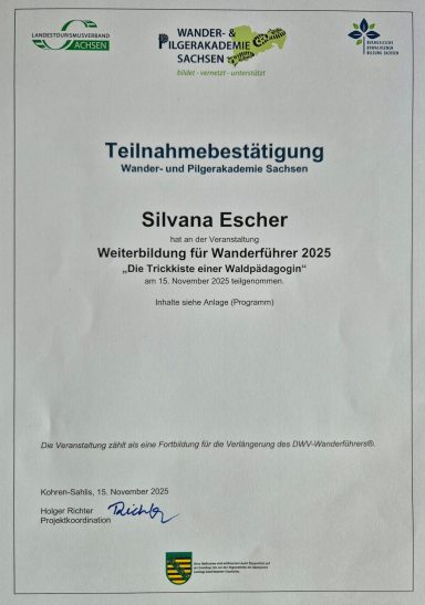 Weiterbildung Wanderführer Waldpädagogik